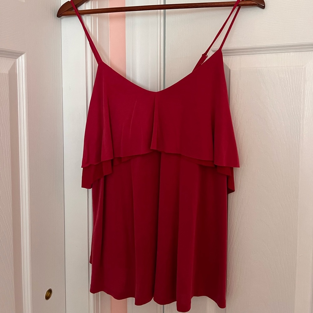 Red cami top